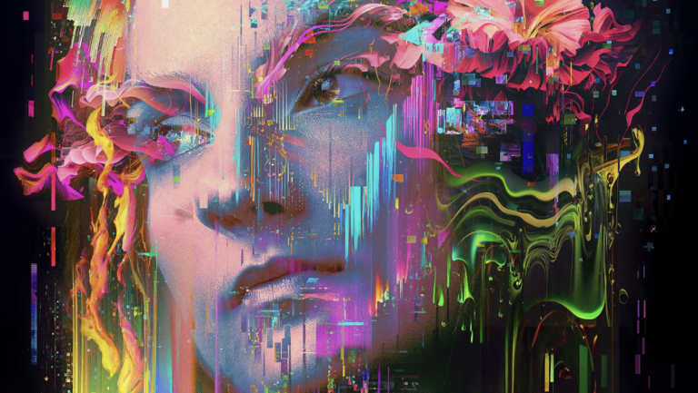 Abstract image hinting at AI-assisted creativity.