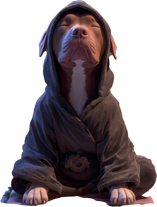Three-Legged Dog and Company studio mascot